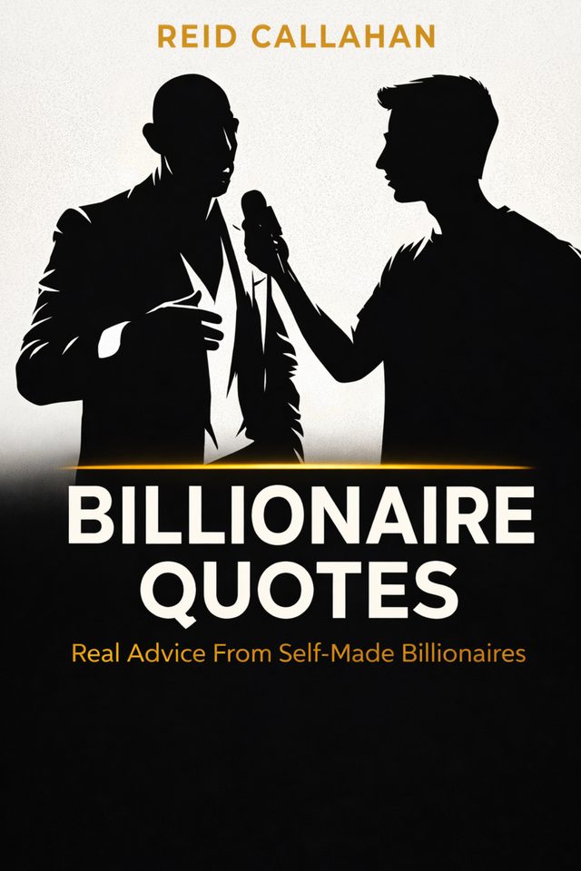 Cover of Billionaire Quotes: Real Advice From Self-Made Billionaires by Reid Callahan